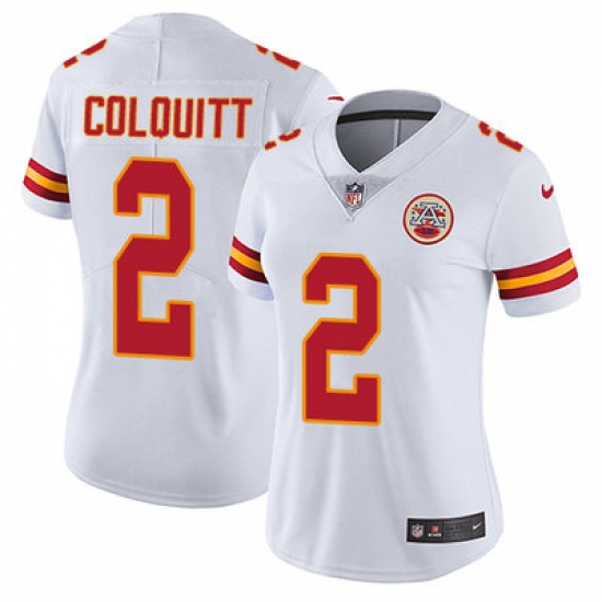 Nike Chiefs #2 Dustin Colquitt White Womens Stitched NFL Vapor Untouchable Limited Jersey Nike Chiefs #2 Dustin Colquitt White Womens Stitched NFL Vapor Untouchable Limited Jersey