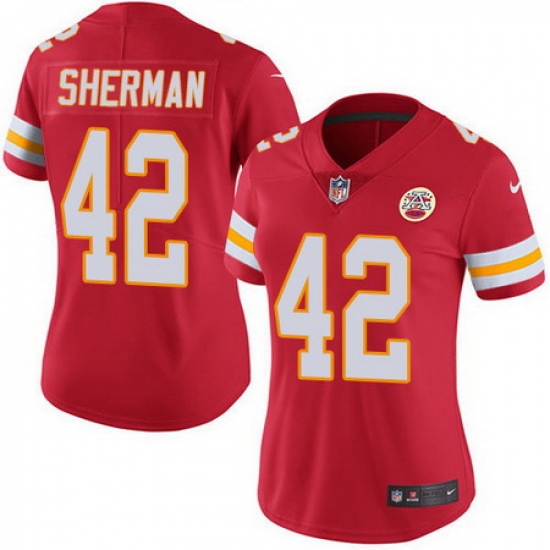Nike Chiefs 42 Anthony Sherman Red Team Color Womens Stitched NFL Vapor Untouchable Limited Jersey Nike Chiefs 42 Anthony Sherman Red Team Color Womens Stitched NFL Vapor Untouchable Limited Jersey