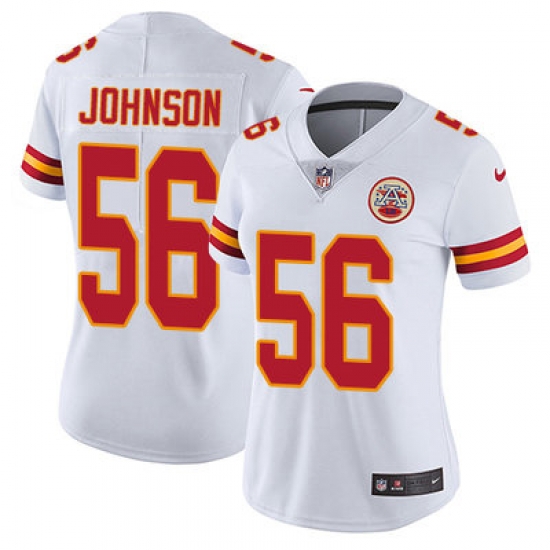 Nike Chiefs #56 Derrick Johnson White Womens Stitched NFL Vapor Untouchable Limited Jersey Nike Chiefs #56 Derrick Johnson White Womens Stitched NFL Vapor Untouchable Limited Jersey