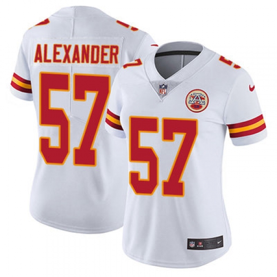 Nike Chiefs #57 D J Alexander White Womens Stitched NFL Vapor Untouchable Limited Jersey Nike Chiefs #57 D J Alexander White Womens Stitched NFL Vapor Untouchable Limited Jersey