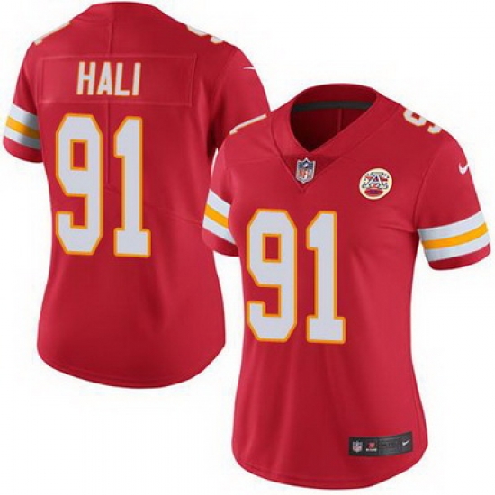 Nike Chiefs #91 Tamba Hali Red Team Color Womens Stitched NFL Vapor Untouchable Limited Jersey Nike Chiefs #91 Tamba Hali Red Team Color Womens Stitched NFL Vapor Untouchable Limited Jersey