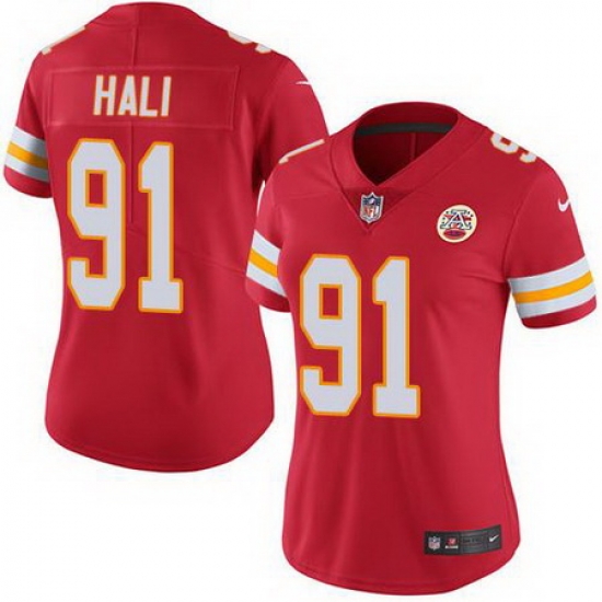 Nike Chiefs #91 Tamba Hali Red Womens Stitched NFL Limited Rush Jersey Nike Chiefs #91 Tamba Hali Red Womens Stitched NFL Limited Rush Jersey