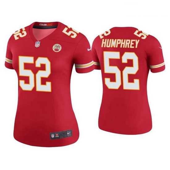 Women Kansas City Chief 52 Creed Humphrey s Red Jersey Women Kansas City Chief 52 Creed Humphrey s Red Jersey