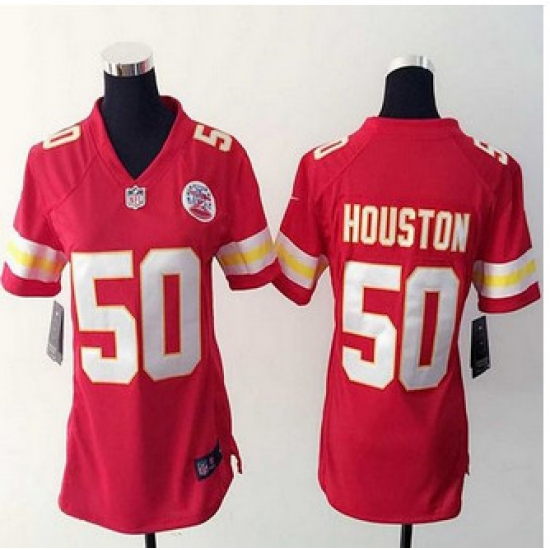 Women NEW Chiefs #50 Justin Houston Red Team Color Stitched NFL Elite Jersey Women NEW Chiefs #50 Justin Houston Red Team Color Stitched NFL Elite Jersey