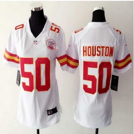 Women NEW Chiefs #50 Justin Houston White Stitched NFL Elite Jersey Women NEW Chiefs #50 Justin Houston White Stitched NFL Elite Jersey