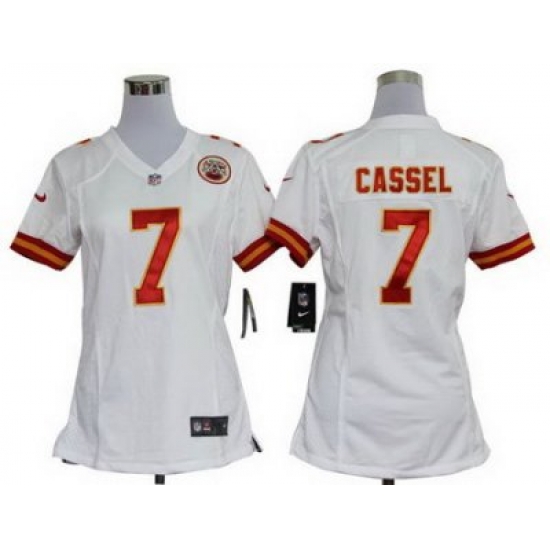 Women Nike Kansas City Chiefs 7# Matt Cassel White Nike NFL Jerseys Women Nike Kansas City Chiefs 7# Matt Cassel White Nike NFL Jerseys