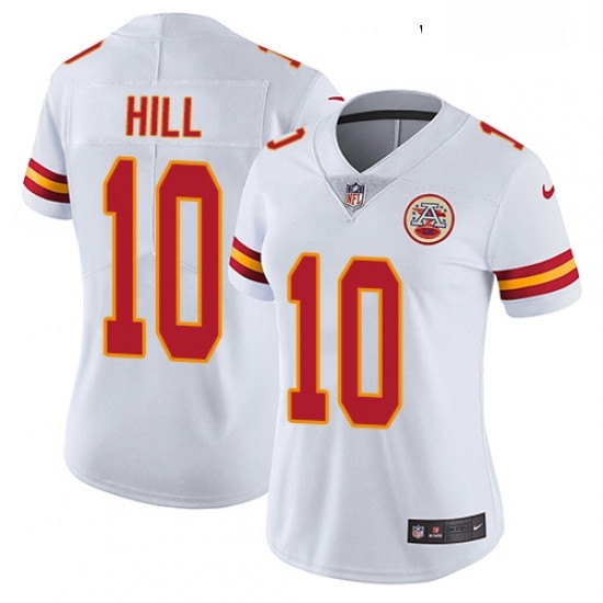 Womens Nike Kansas City Chiefs 10 Tyreek Hill White Vapor Untouchable Limited Player NFL Jersey Womens Nike Kansas City Chiefs 10 Tyreek Hill White Vapor Untouchable Limited Player NFL Jersey