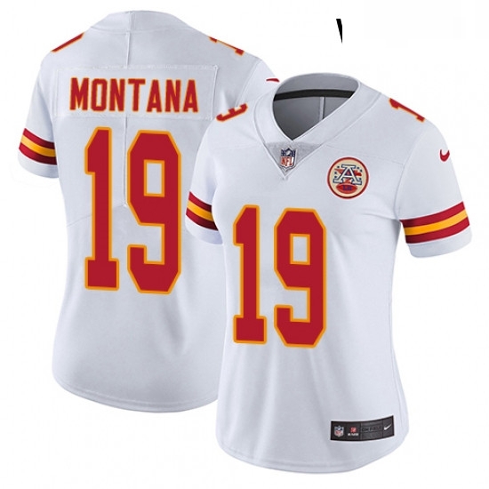 Womens Nike Kansas City Chiefs 19 Joe Montana Elite White NFL Jersey Womens Nike Kansas City Chiefs 19 Joe Montana Elite White NFL Jersey