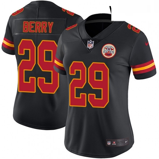 Womens Nike Kansas City Chiefs 29 Eric Berry Limited Black Rush Vapor Untouchable NFL Jersey Womens Nike Kansas City Chiefs 29 Eric Berry Limited Black Rush Vapor Untouchable NFL Jersey