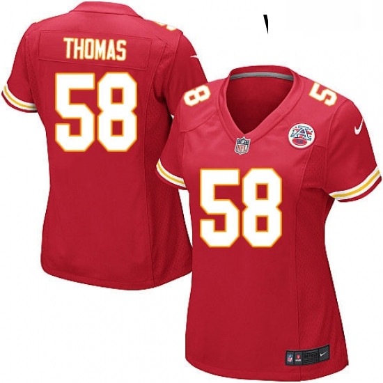 Womens Nike Kansas City Chiefs 58 Derrick Thomas Game Red Team Color NFL Jersey Womens Nike Kansas City Chiefs 58 Derrick Thomas Game Red Team Color NFL Jersey