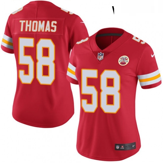 Womens Nike Kansas City Chiefs 58 Derrick Thomas Red Team Color Vapor Untouchable Limited Player NFL Jersey Womens Nike Kansas City Chiefs 58 Derrick Thomas Red Team Color Vapor Untouchable Limited Player NFL Jersey