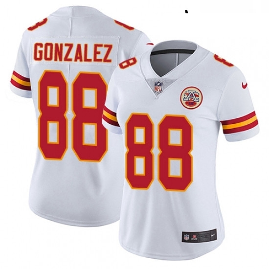 Womens Nike Kansas City Chiefs 88 Tony Gonzalez Elite White NFL Jersey Womens Nike Kansas City Chiefs 88 Tony Gonzalez Elite White NFL Jersey