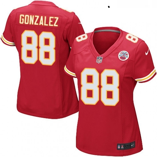 Womens Nike Kansas City Chiefs 88 Tony Gonzalez Game Red Team Color NFL Jersey Womens Nike Kansas City Chiefs 88 Tony Gonzalez Game Red Team Color NFL Jersey