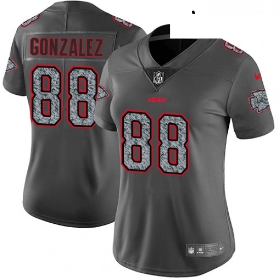 Womens Nike Kansas City Chiefs 88 Tony Gonzalez Gray Static Vapor Untouchable Limited NFL Jersey Womens Nike Kansas City Chiefs 88 Tony Gonzalez Gray Static Vapor Untouchable Limited NFL Jersey