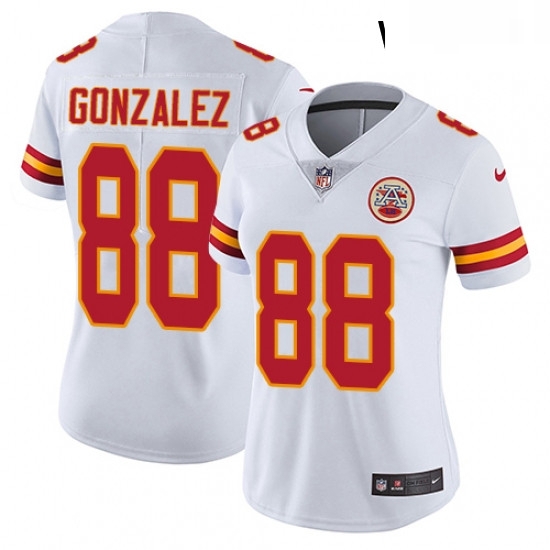 Womens Nike Kansas City Chiefs 88 Tony Gonzalez White Vapor Untouchable Limited Player NFL Jersey Womens Nike Kansas City Chiefs 88 Tony Gonzalez White Vapor Untouchable Limited Player NFL Jersey