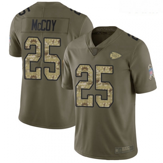 Chiefs #25 LeSean McCoy Olive Camo Youth Stitched Football Limited 2017 Salute to Service Jersey Chiefs #25 LeSean McCoy Olive Camo Youth Stitched Football Limited 2017 Salute to Service Jersey