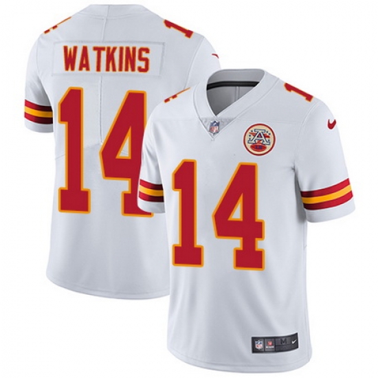 Nike Chiefs #14 Sammy Watkins White Youth Stitched NFL Vapor Untouchable Limited Jersey Nike Chiefs #14 Sammy Watkins White Youth Stitched NFL Vapor Untouchable Limited Jersey