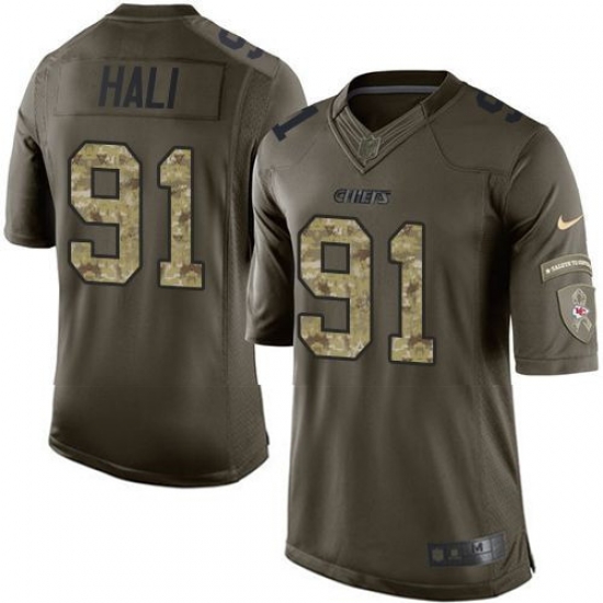 Nike Chiefs #91 Tamba Hali Green Youth Stitched NFL Limited Salute to Service Jersey Nike Chiefs #91 Tamba Hali Green Youth Stitched NFL Limited Salute to Service Jersey