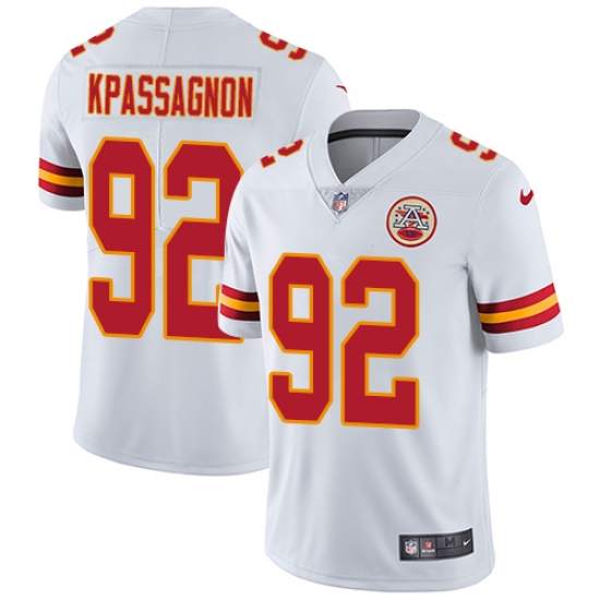 Nike Chiefs #92 Tanoh Kpassagnon White Youth Stitched NFL Vapor Untouchable Limited Jersey Nike Chiefs #92 Tanoh Kpassagnon White Youth Stitched NFL Vapor Untouchable Limited Jersey