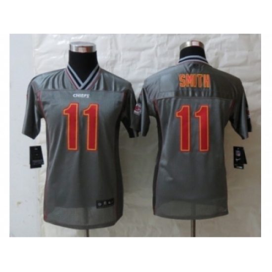 Nike Youth Kansas City Chiefs #11 Smith Grey Jerseys(Vapor) Nike Youth Kansas City Chiefs #11 Smith Grey Jerseys(Vapor)
