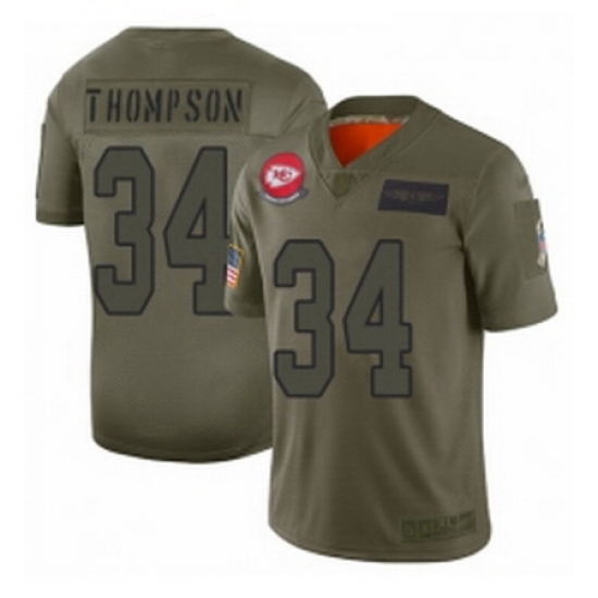 Youth Kansas City Chiefs 34 Darwin Thompson Limited Camo 2019 Salute to Service Football Jersey Youth Kansas City Chiefs 34 Darwin Thompson Limited Camo 2019 Salute to Service Football Jersey