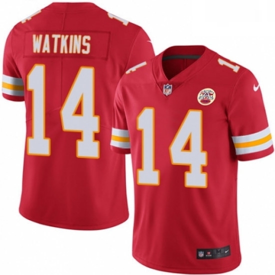 Youth Nike Kansas City Chiefs 14 Sammy Watkins Red Team Color Vapor Untouchable Limited Player NFL Jersey Youth Nike Kansas City Chiefs 14 Sammy Watkins Red Team Color Vapor Untouchable Limited Player NFL Jersey