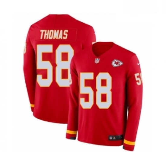 Youth Nike Kansas City Chiefs 58 Derrick Thomas Limited Red Therma Long Sleeve NFL Jersey Youth Nike Kansas City Chiefs 58 Derrick Thomas Limited Red Therma Long Sleeve NFL Jersey