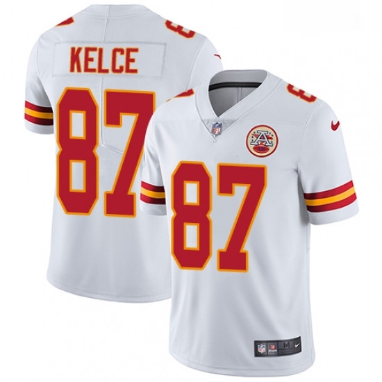 Youth Nike Kansas City Chiefs 87 Travis Kelce White Vapor Untouchable Limited Player NFL Jersey Youth Nike Kansas City Chiefs 87 Travis Kelce White Vapor Untouchable Limited Player NFL Jersey