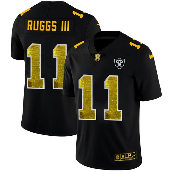 Las Vegas Raiders 11 Henry Ruggs III Men Black Nike Golden Sequin Vapor Limited NFL Jersey Las Vegas Raiders 11 Henry Ruggs III Men Black Nike Golden Sequin Vapor Limited NFL Jersey