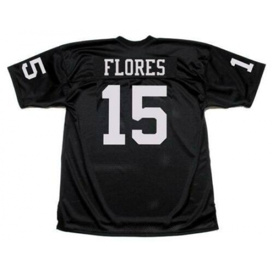 Las Vegas Raiders 15 Tom Flores Black Limited Jersey Las Vegas Raiders 15 Tom Flores Black Limited Jersey