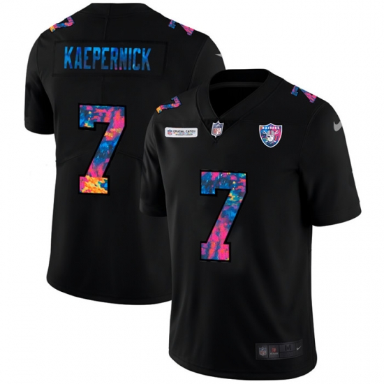 Las Vegas Raiders 7 Colin Kaepernick Men Nike Multi Color Black 2020 NFL Crucial Catch Vapor Untouchable Limited Jersey Las Vegas Raiders 7 Colin Kaepernick Men Nike Multi Color Black 2020 NFL Crucial Catch Vapor Untouchable Limited Jersey