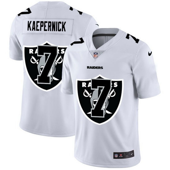Las Vegas Raiders 7 Colin Kaepernick White Men Nike Team Logo Dual Overlap Limited NFL Jersey Las Vegas Raiders 7 Colin Kaepernick White Men Nike Team Logo Dual Overlap Limited NFL Jersey