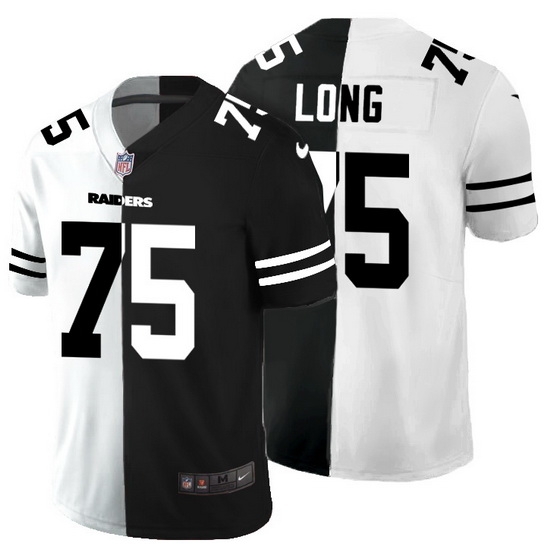 Las Vegas Raiders 75 Howie Long Men Black V White Peace Split Nike Vapor Untouchable Limited NFL Jersey Las Vegas Raiders 75 Howie Long Men Black V White Peace Split Nike Vapor Untouchable Limited NFL Jersey
