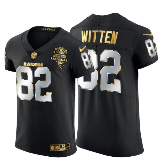 Las Vegas Raiders 82 Jason Witten Men Nike Black Edition Vapor Untouchable Elite NFL Jersey Las Vegas Raiders 82 Jason Witten Men Nike Black Edition Vapor Untouchable Elite NFL Jersey