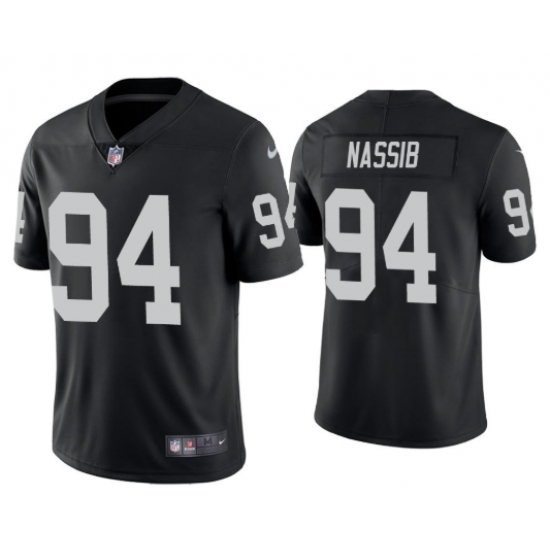 Las Vegas Raiders 94 Carl Nassib Vapor Limited Black Jersey Las Vegas Raiders 94 Carl Nassib Vapor Limited Black Jersey