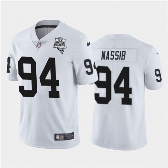 Las Vegas Raiders 94 Carl Nassib Vapor Limited Jersey White Inaugural Jersey Las Vegas Raiders 94 Carl Nassib Vapor Limited Jersey White Inaugural Jersey