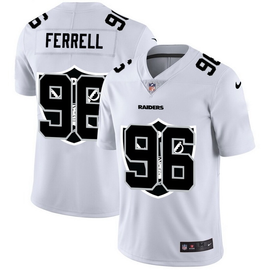 Las Vegas Raiders 96 Clelin Ferrell White Men Nike Team Logo Dual Overlap Limited NFL Jersey Las Vegas Raiders 96 Clelin Ferrell White Men Nike Team Logo Dual Overlap Limited NFL Jersey
