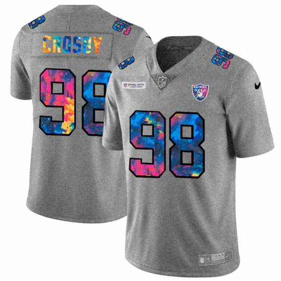 Las Vegas Raiders 98 Maxx Crosby Men Nike Multi Color 2020 NFL Crucial Catch NFL Jersey Greyheather Las Vegas Raiders 98 Maxx Crosby Men Nike Multi Color 2020 NFL Crucial Catch NFL Jersey Greyheather