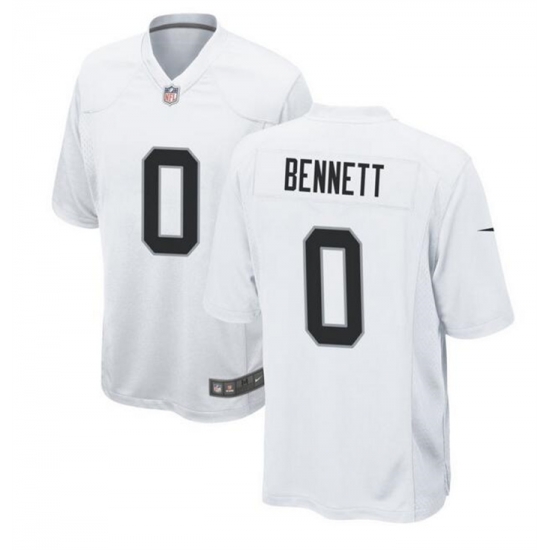 Men Las Vegas Raiders 0 Jakorian Bennett White Stitched Football Game Jersey Men Las Vegas Raiders 0 Jakorian Bennett White Stitched Football Game Jersey