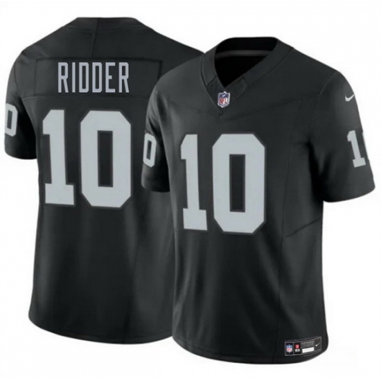 Men Las Vegas Raiders 10 Desmond Ridder Black 2024 F U S E Vapor Stitched Football Jersey Men Las Vegas Raiders 10 Desmond Ridder Black 2024 F U S E Vapor Stitched Football Jersey