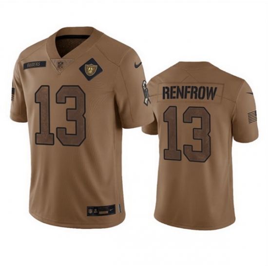Men Las Vegas Raiders 13 Hunter Renfrow 2023 Brown Salute To Service Limited Stitched Football Jersey Men Las Vegas Raiders 13 Hunter Renfrow 2023 Brown Salute To Service Limited Stitched Football Jersey
