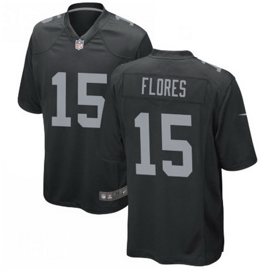 Men Las Vegas Raiders 15 Tom Flores Black Limited Jersey Men Las Vegas Raiders 15 Tom Flores Black Limited Jersey