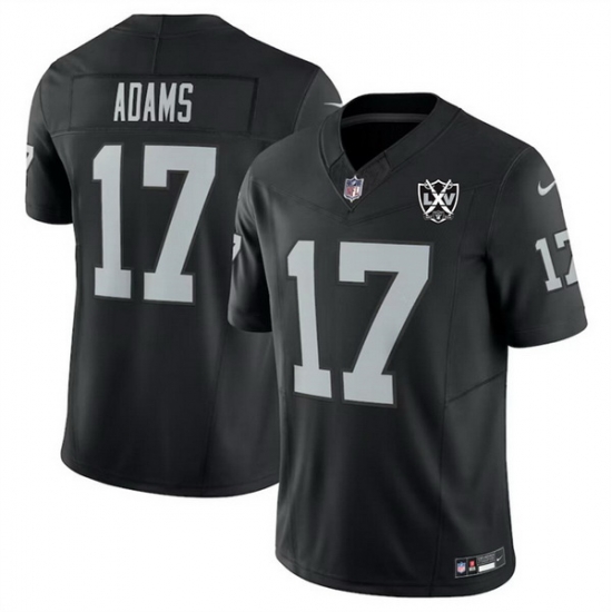 Men Las Vegas Raiders 17 Davante Adams Black 2024 F U S E 65th Anniversary Patch Vapor Stitched Football Jersey Men Las Vegas Raiders 17 Davante Adams Black 2024 F U S E 65th Anniversary Patch Vapor Stitched Football Jersey