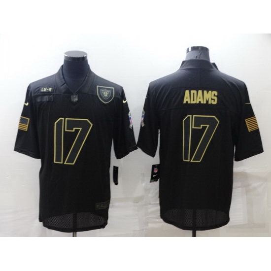 Men Las Vegas Raiders 17 Davante Adams Black Salute To Service Limited Stitched jersey Men Las Vegas Raiders 17 Davante Adams Black Salute To Service Limited Stitched jersey