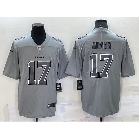Men Las Vegas Raiders 17 Davante Adams Grey Atmosphere Fashion Stitched Jersey Men Las Vegas Raiders 17 Davante Adams Grey Atmosphere Fashion Stitched Jersey