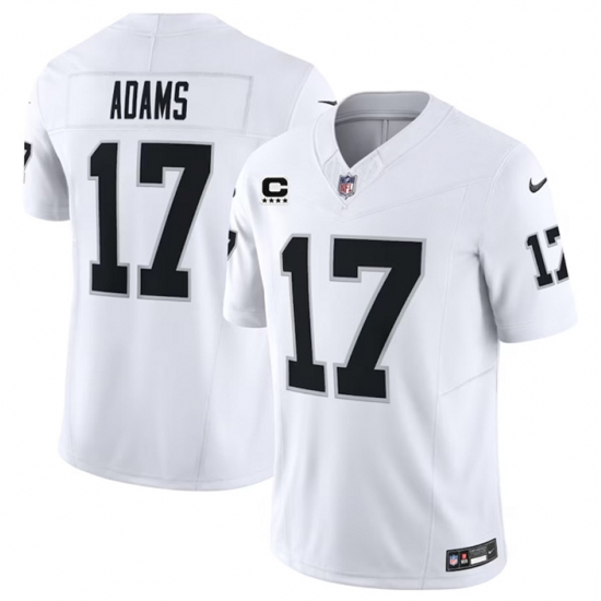 Men Las Vegas Raiders 17 Davante Adams White 2023 F U S E With C Patch Vapor Untouchable Stitched Football Jersey Men Las Vegas Raiders 17 Davante Adams White 2023 F U S E With C Patch Vapor Untouchable Stitched Football Jersey