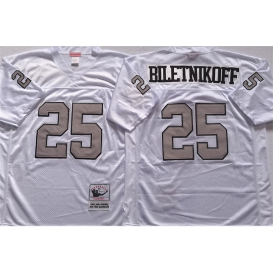 Men Las Vegas Raiders 25 Fred Biletnikoff White Limited Stitched jersey Men Las Vegas Raiders 25 Fred Biletnikoff White Limited Stitched jersey