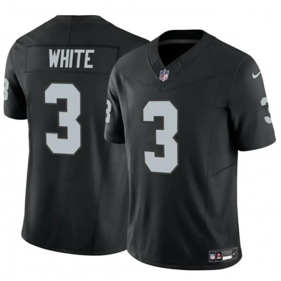 Men Las Vegas Raiders 3 Zamir White Black 2024 F U S E Vapor Stitched Football Jersey Men Las Vegas Raiders 3 Zamir White Black 2024 F U S E Vapor Stitched Football Jersey
