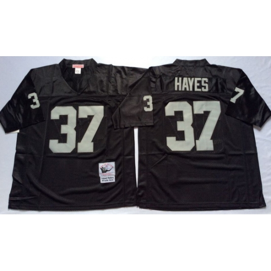 Men Las Vegas Raiders 37 Lester Hayes Black M&N Throwback Jersey Men Las Vegas Raiders 37 Lester Hayes Black M&N Throwback Jersey