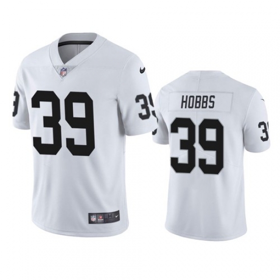 Men Las Vegas Raiders 39 Nate Hobbs White Vapor Limited Jersey Men Las Vegas Raiders 39 Nate Hobbs White Vapor Limited Jersey